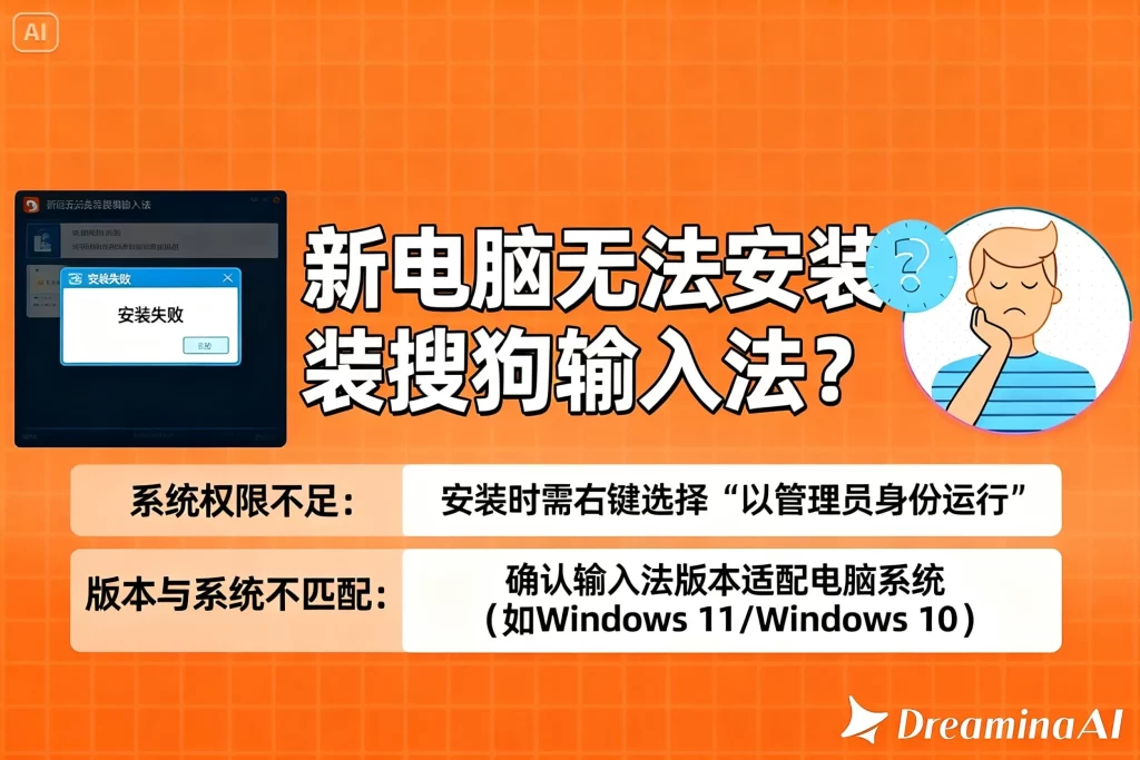 新电脑无法安装搜狗输入法？系统权限与版本冲突一键排查